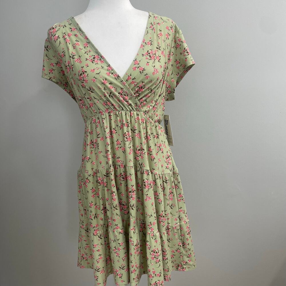 Floral Rose Dress Sage Green Y2K Cottagecore NWT Sz XL